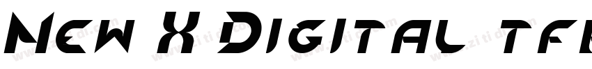 New X Digital tfb Li字体转换